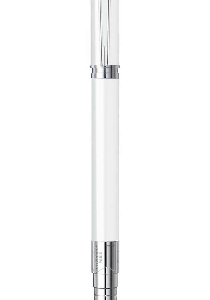 Waterman Perspective White Rollerball Pen with Fine Black Refill - Image 2